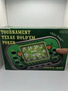 Sharper Image elektronisches Handheld-Spiel Turnier Texas Hold’em Poker, gebraucht - Bild 1 von 5