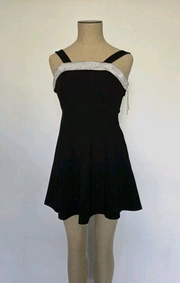 Elegante vestido negro Speechless nuevo con etiquetas para niña con escote joya brillante talla 8 Foto 1 de 4