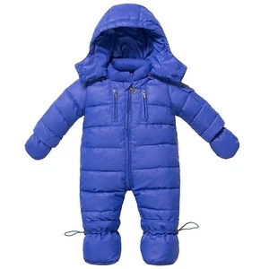 Colbolt blau Daunen gefüllt Baby Schneeanzug Booties & Fäustlinge Pullover 6/12 - Bild 1 von 17