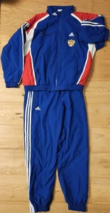 Vintage Russischer Ski Winter Team Adidas gefütterter Trainingsanzug. Langes Reißverschlussbein UK 42/44 - Bild 1 von 7
