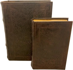 Set cofanetto libro nido segreto motivo floreale Art Nouveau - Foto 1 di 3