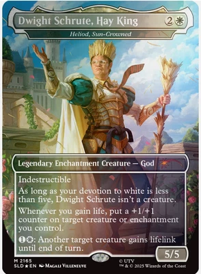 Dwight Schrute, Hay King FOIL - Secret Lair x THE OFFICE 2165 M Near Mint - Image 1 of 3