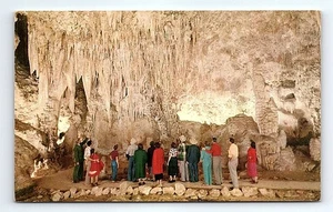 Vintage Carlsbad Höhlen Königin Kammer Postkarte New Mexico Farbe - Bild 1 von 7