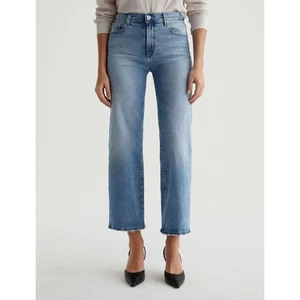AG Adriano Goldschmied Saige Wide Leg Crop Size 24 High Rise Light Blue Wash 26" - Picture 1 of 15