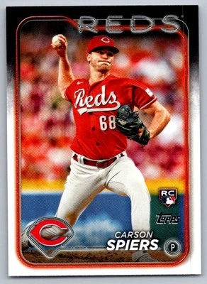 2024 Topps Carson Spiers Rookie Cincinnati Reds #365 - Image 1 of 2