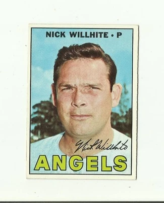 1967 TOPPS #249 Nick Willhite: California Angels: Pitcher: Baseball Card: MLB - Image 1 of 2