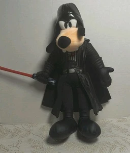 Star Wars Goofy Darth Vader Disney Parks Plüschtier Figur mit Sound funktioniert 16 Zoll - Bild 1 von 11