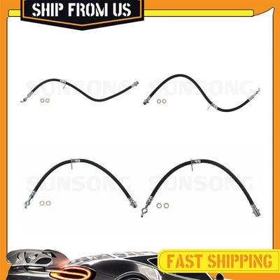 Тормозной шланг Sunsong 4x для Toyota Avalon 2006-2012 Toyota Camry 2007-2011 - Изображение 1 из 4