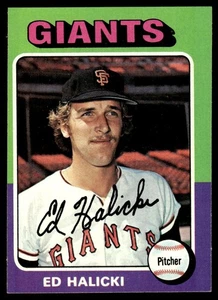 1975 Topps Vintege Rookie Card Ed Halicki Rookie San Francisco Giants #467 - Picture 1 of 2