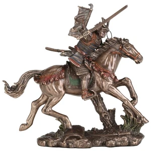 Samurai Mounted Charge Bronze Figurine (By Veronese) - Picture 1 of 5