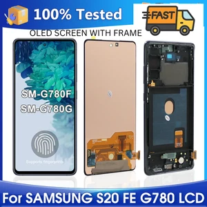 OLED  Samsung Galaxy S20 FE SM-G780 Screen Replacement LCD Digitizer With Frame - Picture 1 of 1