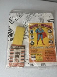 Vintage 1978 Super Heroes Coloring Cloth - Superman, Batman, etc. - Bild 1 von 6