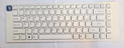 ORIGINAL SONY VAIO PCG-61A11L WHITE LAPTOP KEYBOARD 148970211 - Image 1 of 2