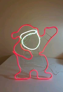 De colección. Papá Noel 19" LED iluminado con neón interior exterior decoración navideña *Leer* - Imagen 1 de 9