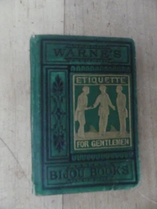 Warne's Bijou Books. Etiquette For Gentlemen, C. 1868 - Picture 1 of 3