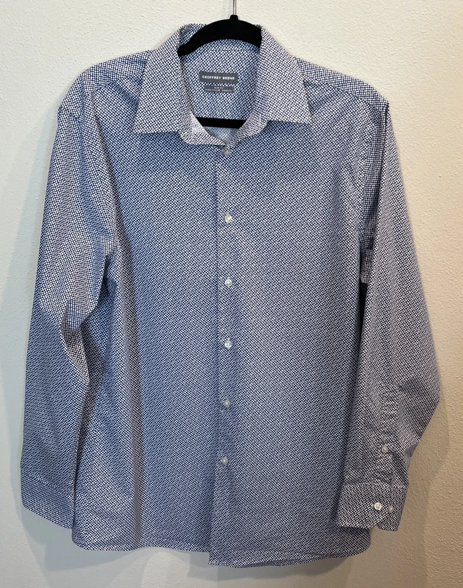 Geoffrey Beene Men's Slim Fit Easy Care Short Sleeve Button-Down Shirt - View #4
