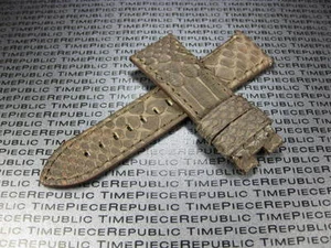 24 mm PANERAI PAM 1950 PYTHON Haut Lederband grau Band Faltschließe X1 - Bild 1 von 6