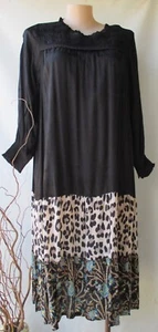 Taking Shape New black print maxi dress long sleeve size 18 NWT - Picture 1 of 6