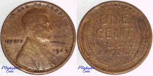 1929 Lincoln Wheat Cent - Woody Wood Grain Improper Alloy Mix - Rare Mint Error - Picture 1 of 4
