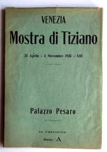VENEDIG 1935 _ AUSSTELLUNG von TIZIANO im PALAZZO PESARO Postkartenbox - Bild 1 von 2