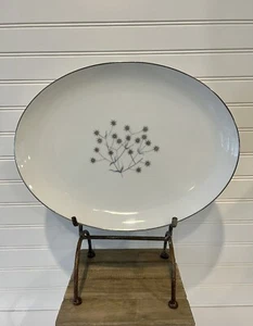 Vintage MCM Treco China Starflower Oval Platter 14” Atomic Made In Japan - Picture 1 of 14