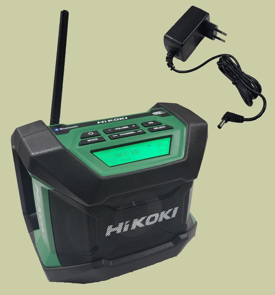 HIKOKI UR18DA Digital Baustellenradio DAB+ Bluetooth inkl. Netzteil