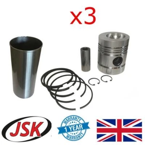 Pistons with Liners Pins & Rings for Perkins AD3.152 AD4.203 D3.152 D4.203 CE JE - Picture 1 of 1
