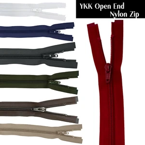 YKK Extremo Abierto Cremallera Nylon Dientes Varios Tamaños y Colores Vestidos Chaqueta Abrigos - Imagen 1 de 44