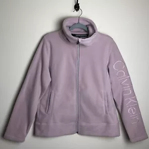 Calvin Klein Performance Full Zip Fleecejacke Damen Medium Light Pink - Bild 1 von 17
