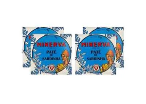 4 x  Cans Sardine Paste Portuguese Minerva Speciality Food 75g Portugal Patê - Imagen 1 de 5