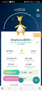 Ampharos Legacy (Drachenpuls) Pokemon Trade Go - Bild 1 von 3