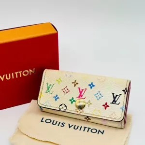 Louis Vuitton Monogram Multicolor Multicles 4 Key Case M93731 Pink w/ Box - Picture 1 of 17