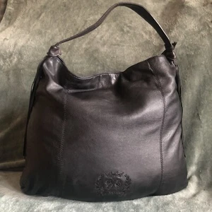 LA MARTINA Leather Black Women’s Large Shoulder Bag Handbag - Picture 1 of 10