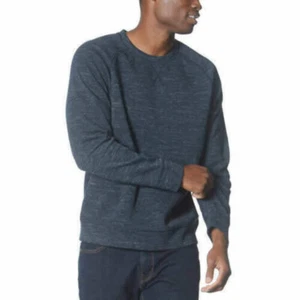 Gerry Men's Long Sleeve Crew Neck Sweatshirt (Blue Heather, MEDIUM) NWT AA-6 - Picture 1 of 2