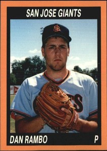 1990 San Jose Giants Cal League Cards #44 Dan Rambo
