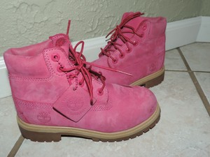 hot pink timbs