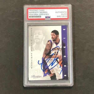 2012-13 Panini Prestige #165 Markieff Morris Signed Card AUTO PSA Slabbed RC Sun - Picture 1 of 2