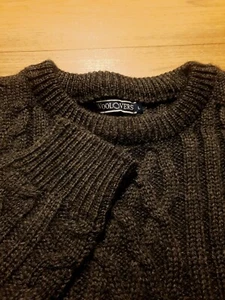 Woolovers Pullover mit Zopfmuster Damen Große L Grau Chucky Dick Pullover - Bild 1 von 4