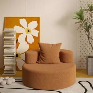 Curved Couch Armchair Leisure Chair Tatami Bed Accent Chair Floor Sofa Lazy Sofa - Picture 1 of 24