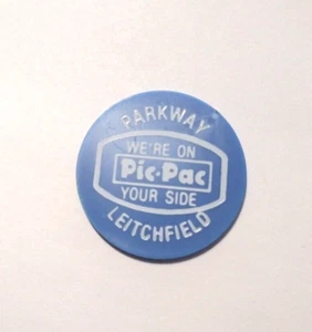10 Cent - Blue Token - Food Stamp Credit - Parkway Leitchfield Pic-Pac - Picture 1 of 2