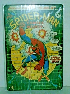 MCEM2 ARAÑA - HOMBRE Letrero de Metal Nuevo 30 cm H X 20 cm W - Imagen 1 de 2