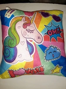 Unicorn Emoji Throw Pillow  - Picture 1 of 2