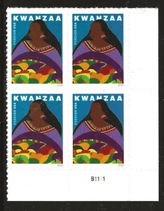 US Scott #5141, Plate Block #B1111 2016 Kwanzaa VF MNH Lower Right - Picture 1 of 1