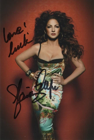 Gloria Estefan Signed 4x6 Photo COA Cover