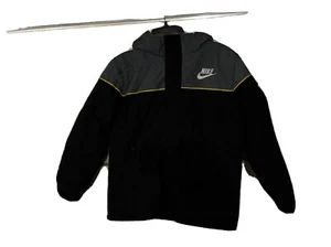 Nike reversible Coat. Grey, Black And Yellow.  Kids Size Small (8). - Picture 1 of 6