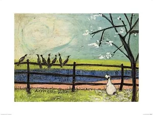 Doris and the Birdies ART PRINT by Sam Toft Image Size 25 1/2" x 16 1/2" - Picture 1 of 1