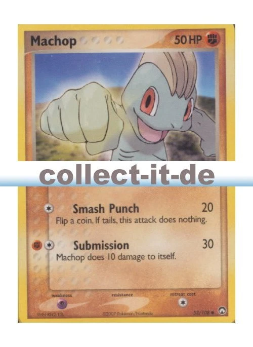 Pokemon EX Power Keepers - 53/108 - Machop - ENGLISCH - Bild 1 von 1