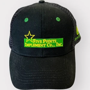 Sombrero de camionero John Deere implemento de cinco puntos Hillsboro OH bucle de gancho ajustable - Imagen 1 de 8