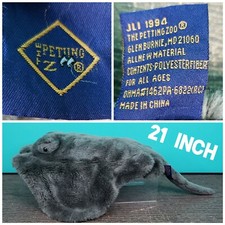 Vintage The Petting Zoo Stingray Manta Ray 1994 Plush 21”