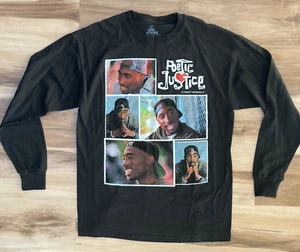 Tupac Shirt Mens Large Tupac Shakur Poetic JusticeMovie Long Sleeve Crewneck Tee - Picture 1 of 7